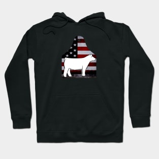 American Flag Ear Tag - Show Steer - NOT FOR RESALE WITHOUT PERMISSION Hoodie